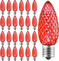 C9 LED Replacement Bulbs 50 Pack Red - Dimmable, Shatterproof