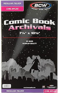 BCW Silver Comic Mylar Bags 2 Mil - Clear Protective Bags