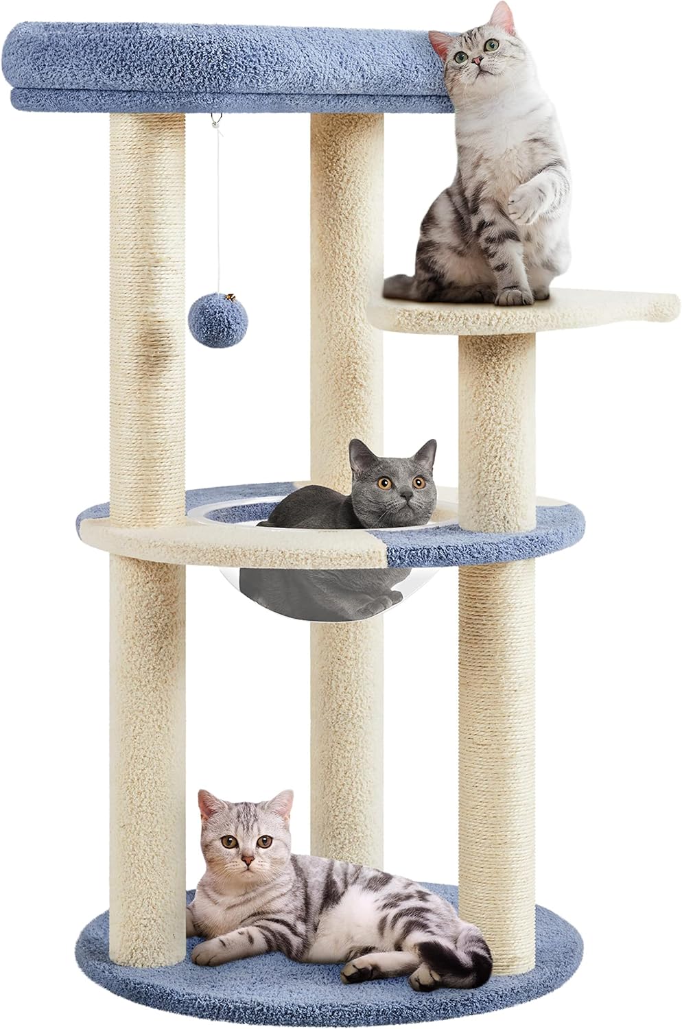 Yaheetech Cat Tree 35.5in Tower for Indoor Cats and Kittens
