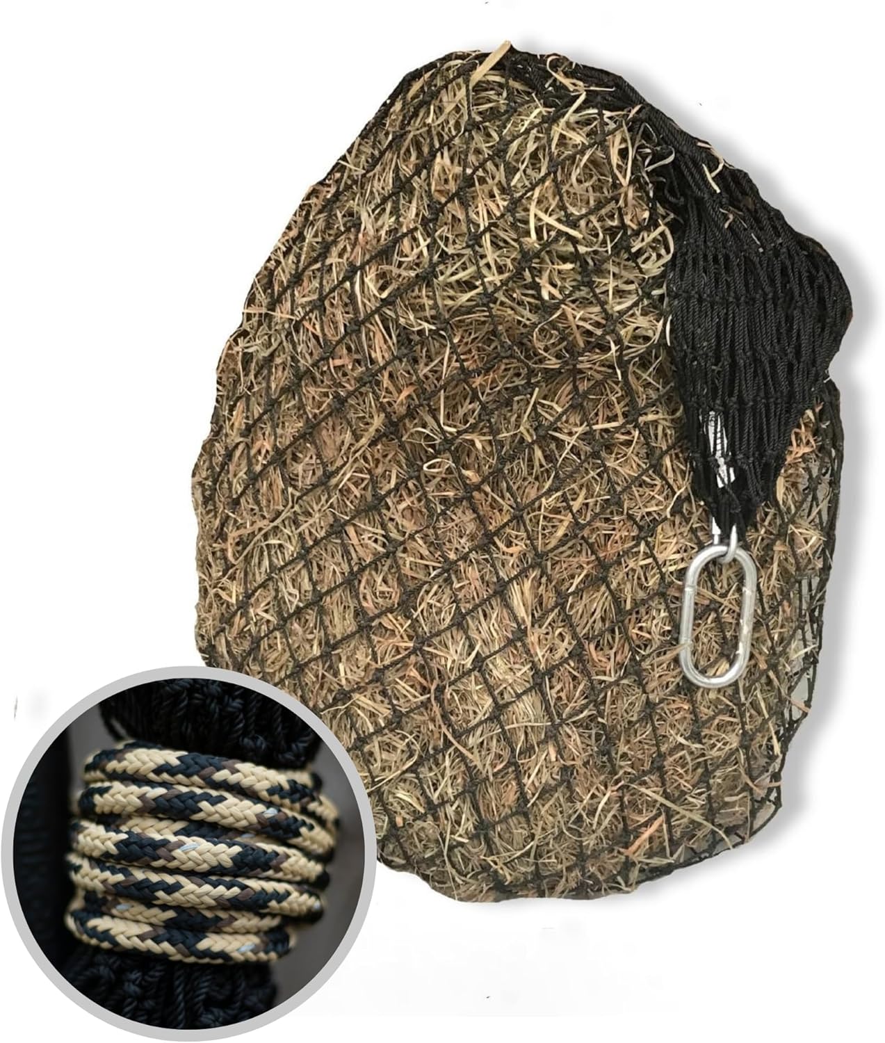 Hay Chix Slow Feed Hay Net for Horses - Durable & Easy-Fill