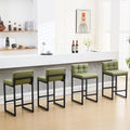Modern Counter Height Bar Stools Set of 4 for Kitchen Island
