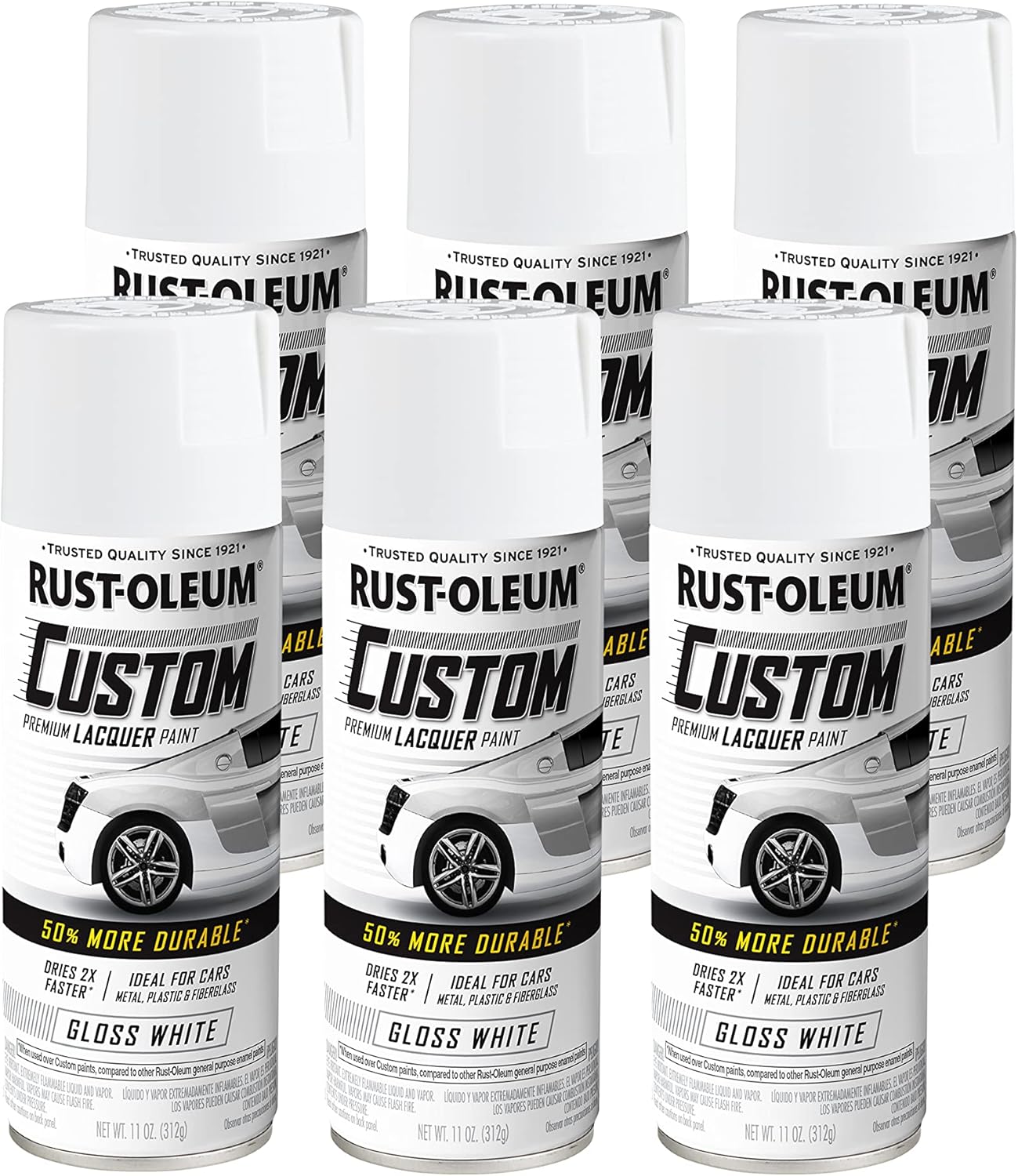 Rust-Oleum Automotive Custom Lacquer Spray Paint for Vehicles