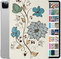 iPad Pro 12.9 4th Gen Case Watercolor Flowers - Slim Cover