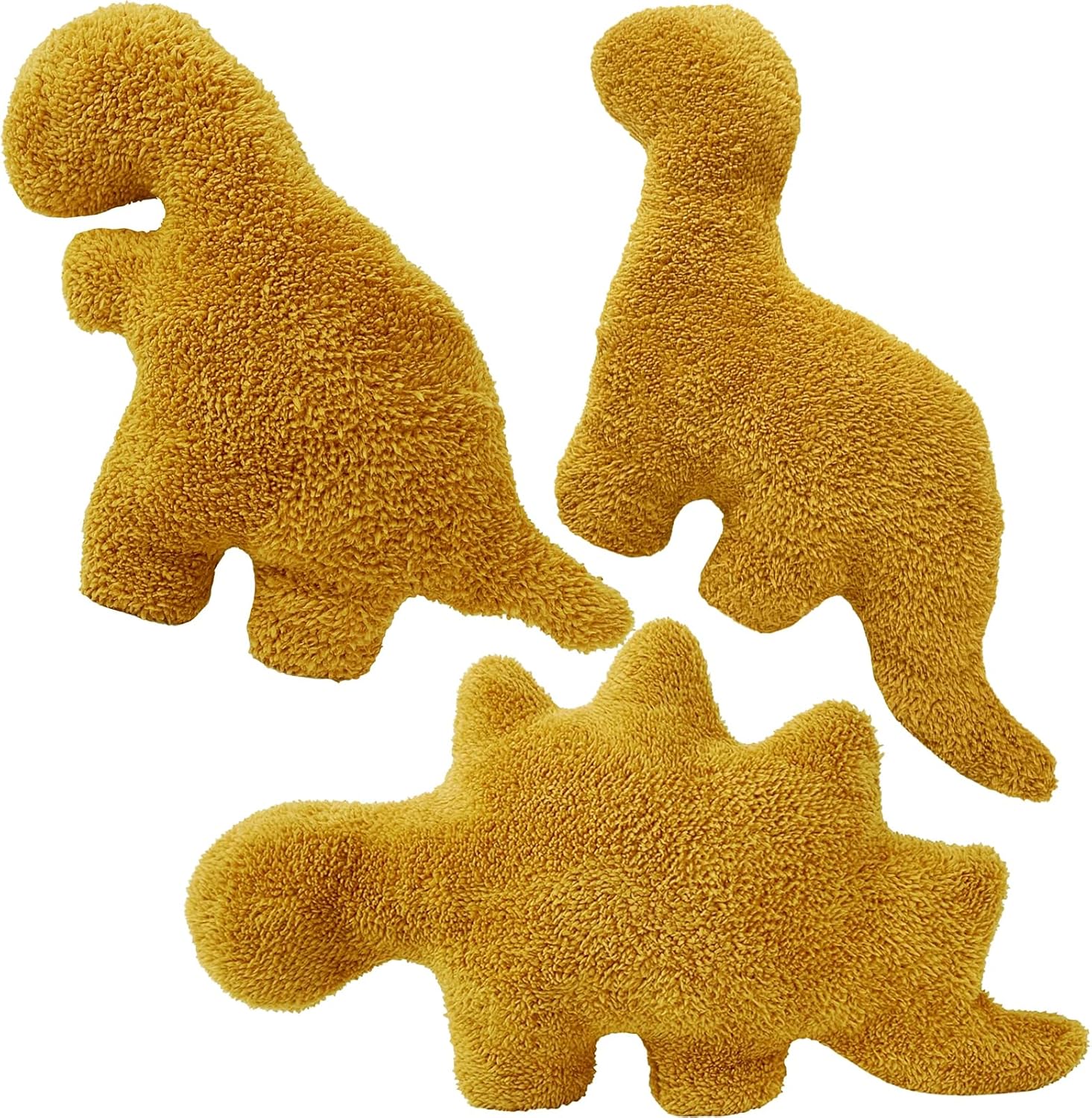 Dino Chicken Nugget Pillow Set 24in - A Fun Plush Companion