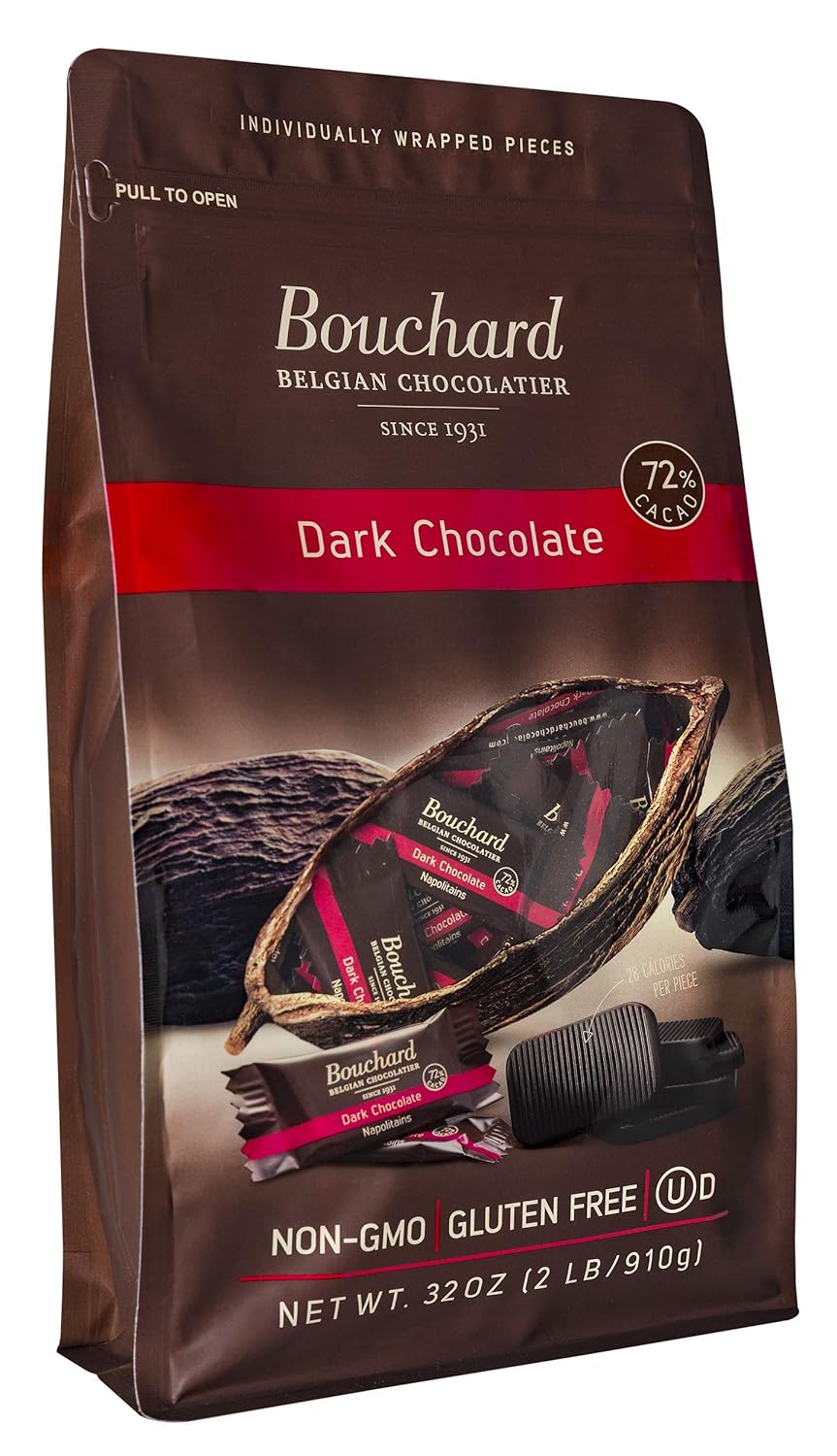 Bouchard Premium Belgian Dark Chocolate with 72% Cacao Delights