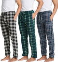 Real Essentials Men's Pajama Pants: Cozy Flannel Lounge Bottoms