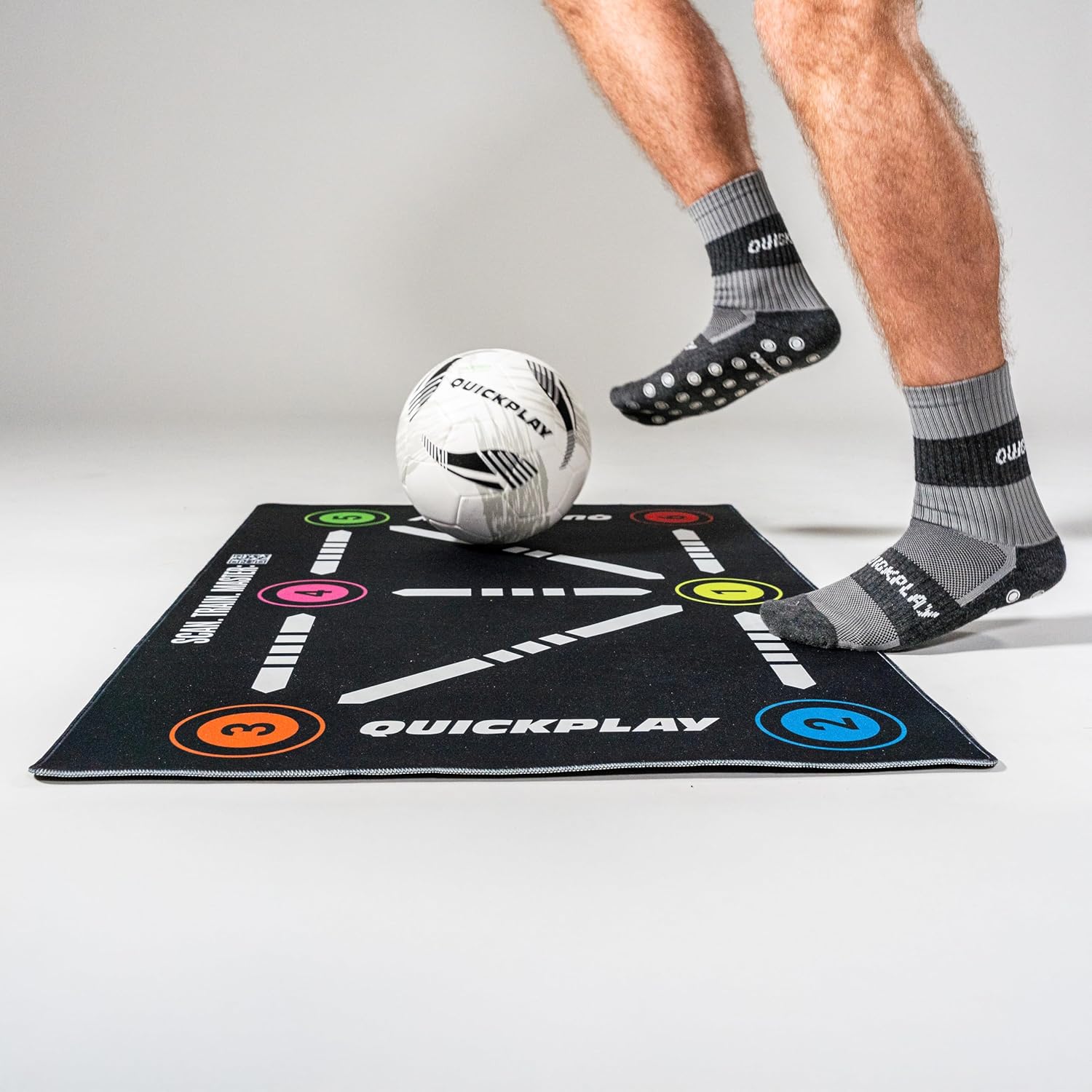 QUICKPLAY Ball Mastery Skills Mat for Soccer Training & Drills