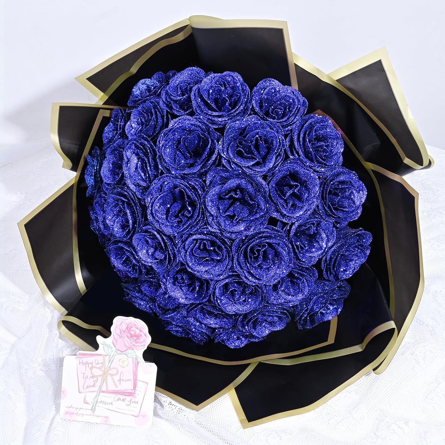 DIY Glitter Roses Bouquet for Everlasting Beauty and Joy