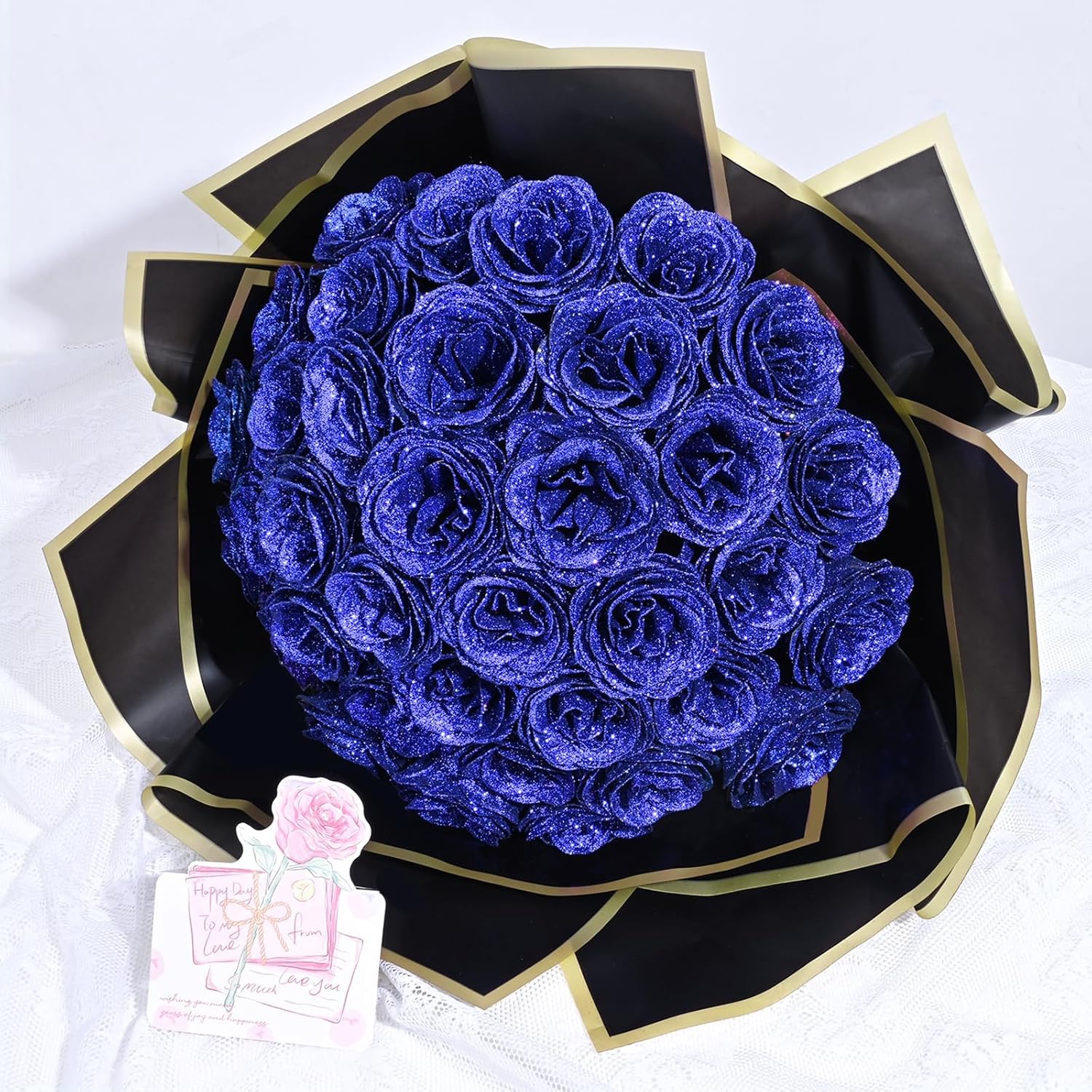 DIY Glitter Roses Bouquet for Everlasting Beauty and Joy
