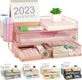 gianotter 3 Tier Drawer Organizer - Compact Desk Drawer System