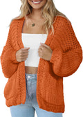 Women's Open Front Cardigan Long Sleeve Lightweight Sweater - Cozy