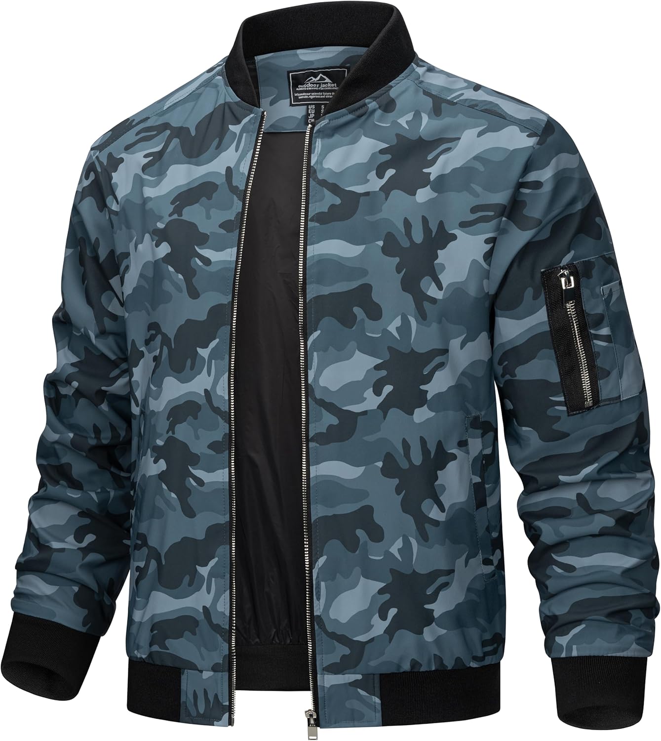 TACVASEN Men's Lightweight Bomber Jacket for Spring and Fall