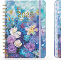 2025 Planner Weekly and Monthly - Compact Floral Hardcover Planner