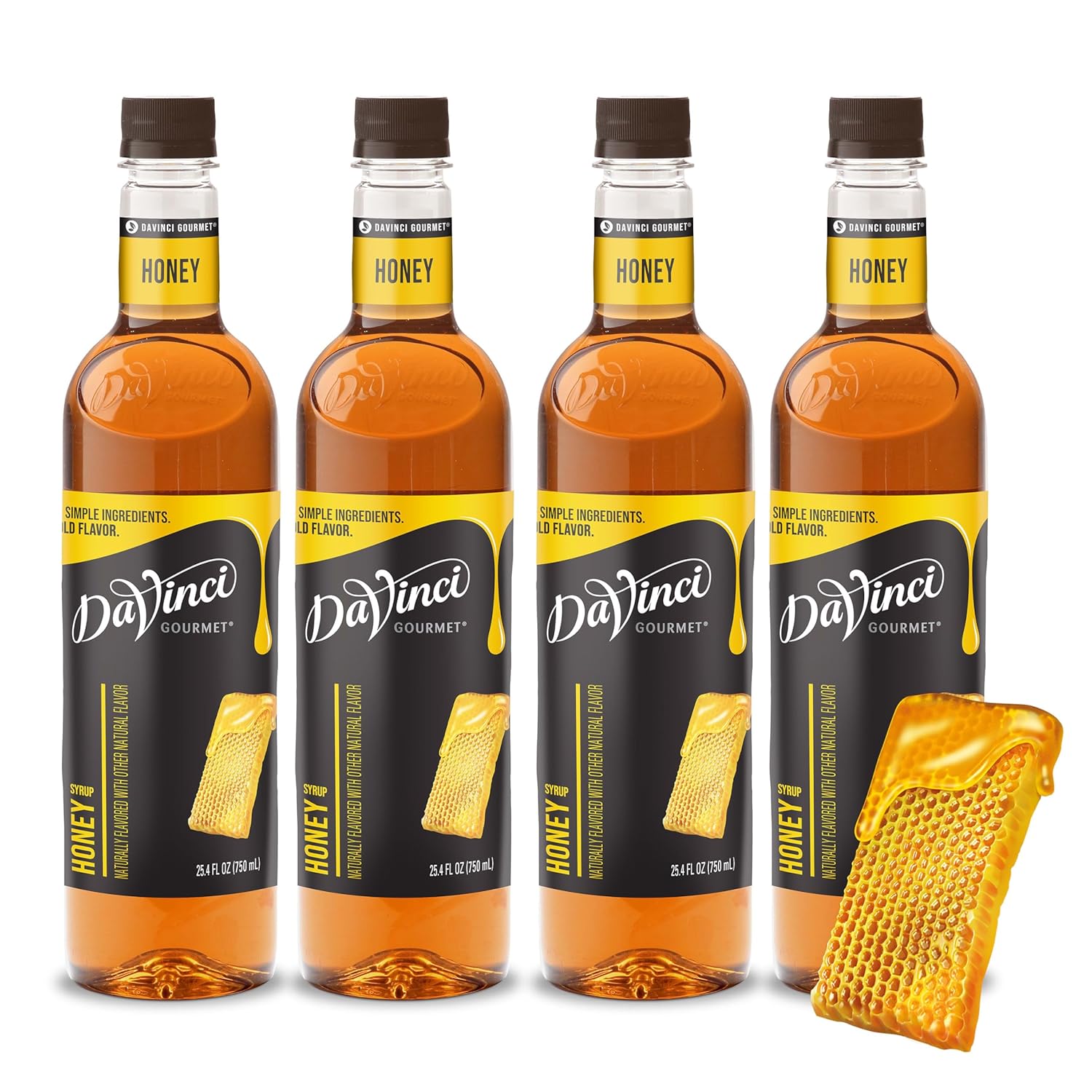 DaVinci Gourmet Honey Syrup for Sweetening Beverages and More