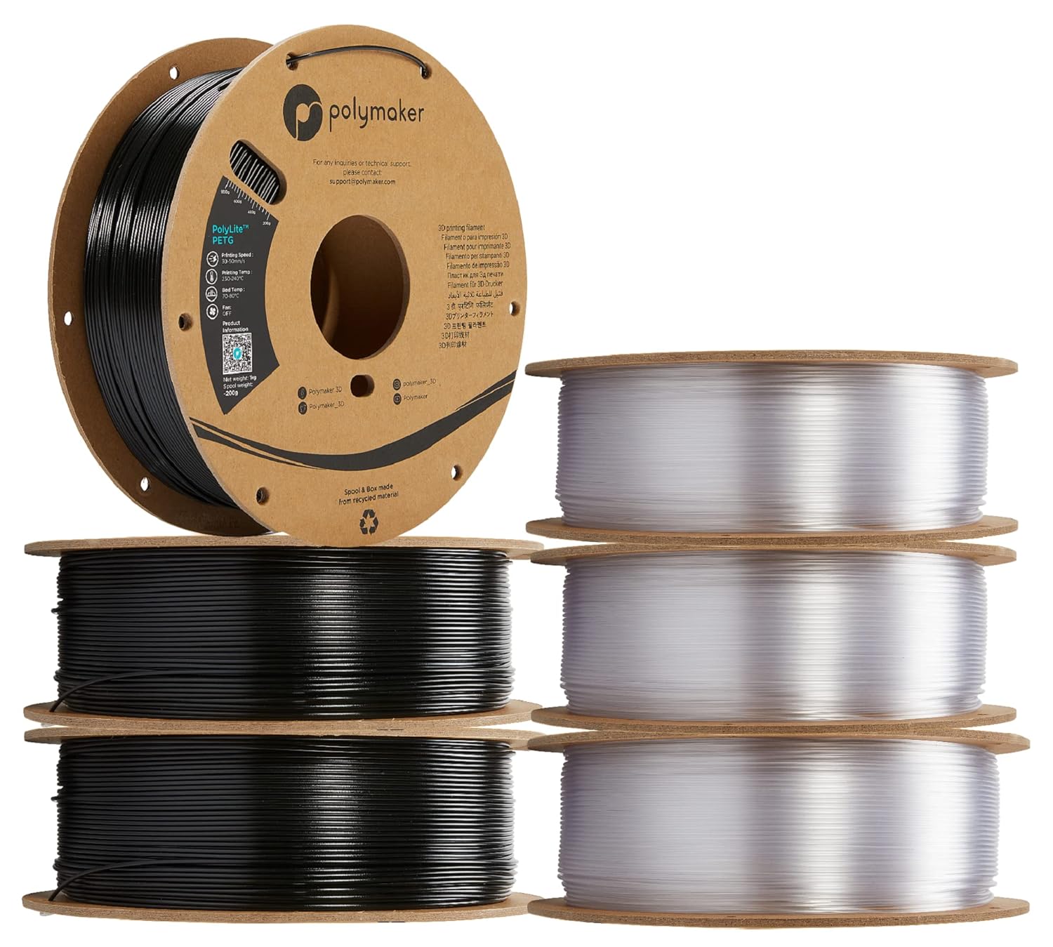 Polymaker PETG Filament 1.75mm for Strong 3D Printing Projects
