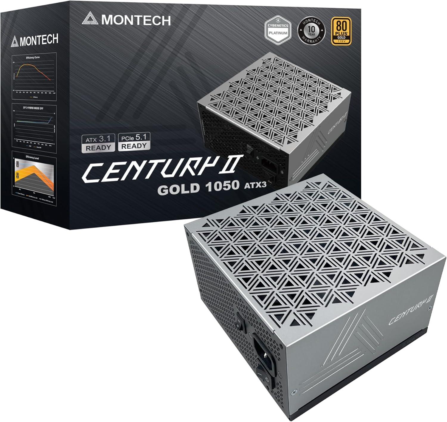 MONTECH Century II 1050W High-End ATX Gaming Power Supply Review
