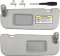 Gray Pair of Left and Right Sun Visors for Hyundai Elantra 2011-2016