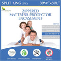 Split King Mattress/Box Spring Encasement 39ft x 80ft - Waterproof