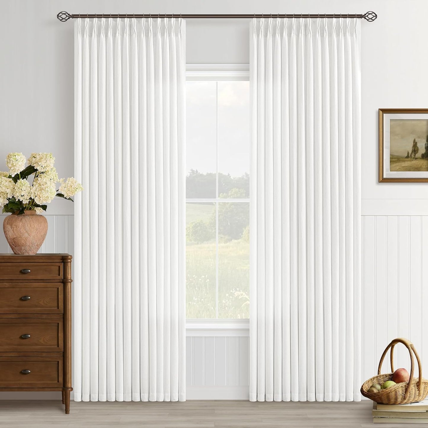 Off White Linen Curtains 84 Inches Long for Elegant Living Spaces
