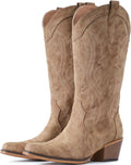 Comfortable women's cowboy boots by IUV with chunky heel design