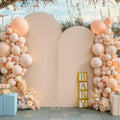 Nude Arch Covers Set of 2 - Stretchy Spandex Backdrop for Photo Arches