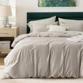 Bedsure Cooling Duvet Cover Queen Size - Breathable Cooling Comfort
