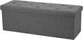 Stylish 43 inch Storage Ottoman Bench for Home Organization