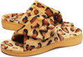 Plantar Fasciitis Women's Fuzzy Orthopedic Adjustable Slippers - Arch