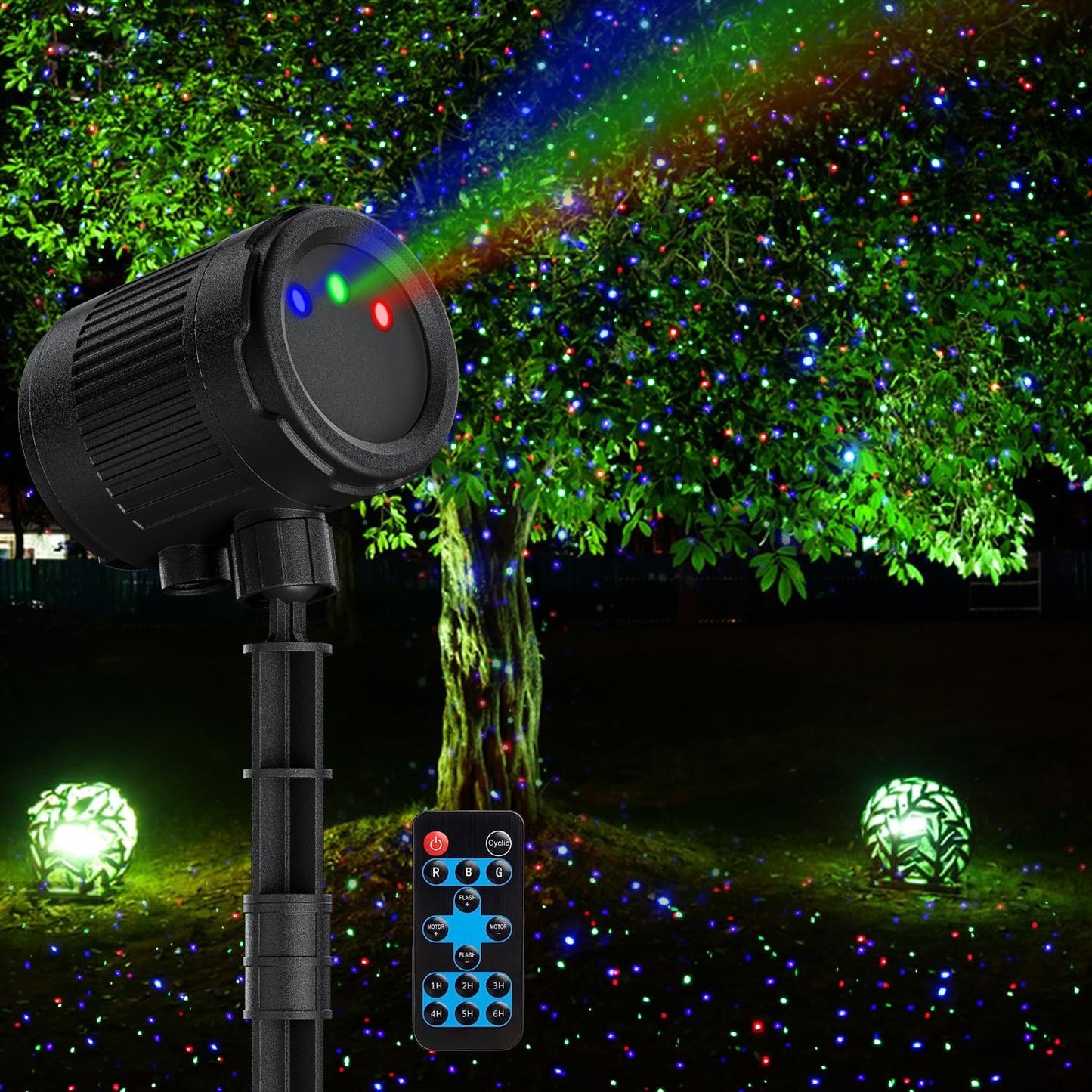 3 Color Laser Projector Lights - Brighten Your Holidays!