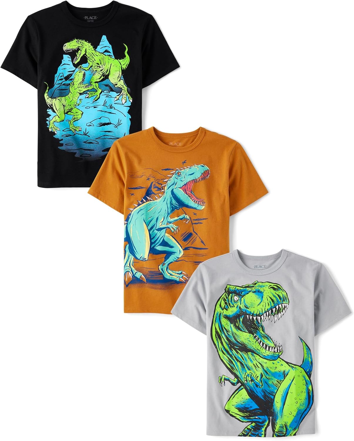 Boys' Vehicle Short Sleeve Graphic T-Shirts Multipacks for Fun