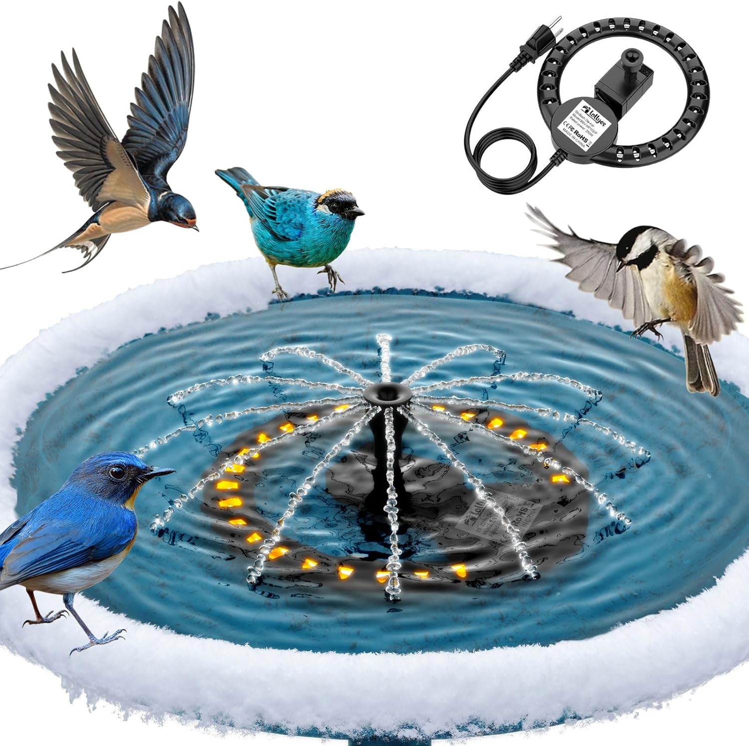 Heated Bird Bath Heater: Winter-Ready Warmth