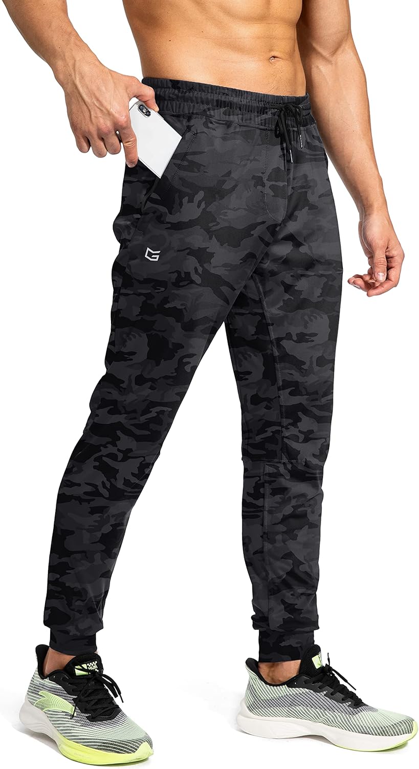 G Gradual Men's Sweatpants with Zipper Pockets for Workouts