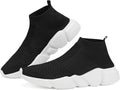 Santiro Men's Knit Walking Shoes Breathable Slip-On Design
