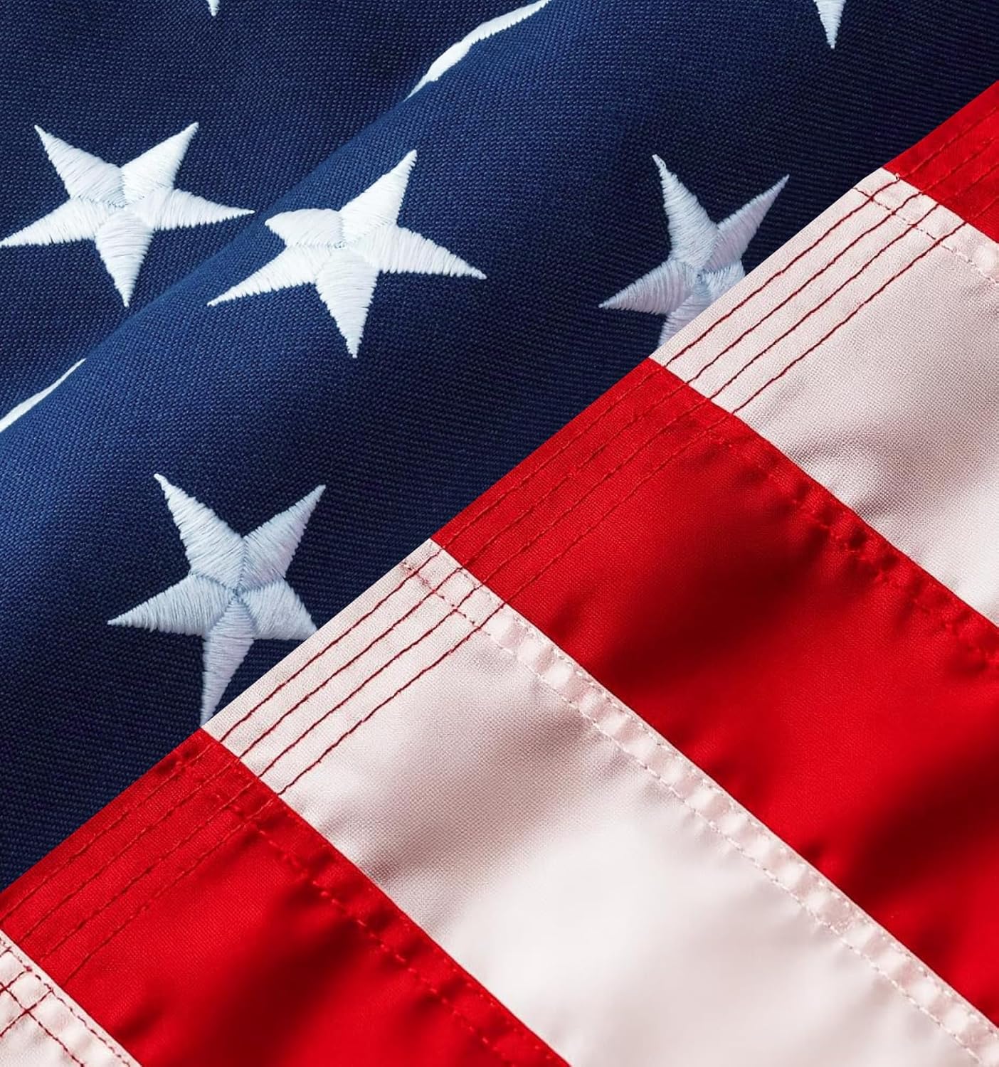 American Flags for Outside - 5x8 USA Flag with Embroidered Stars