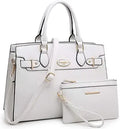Dasein Women Handbags and Purses Shoulder Bag with Matching Clutch