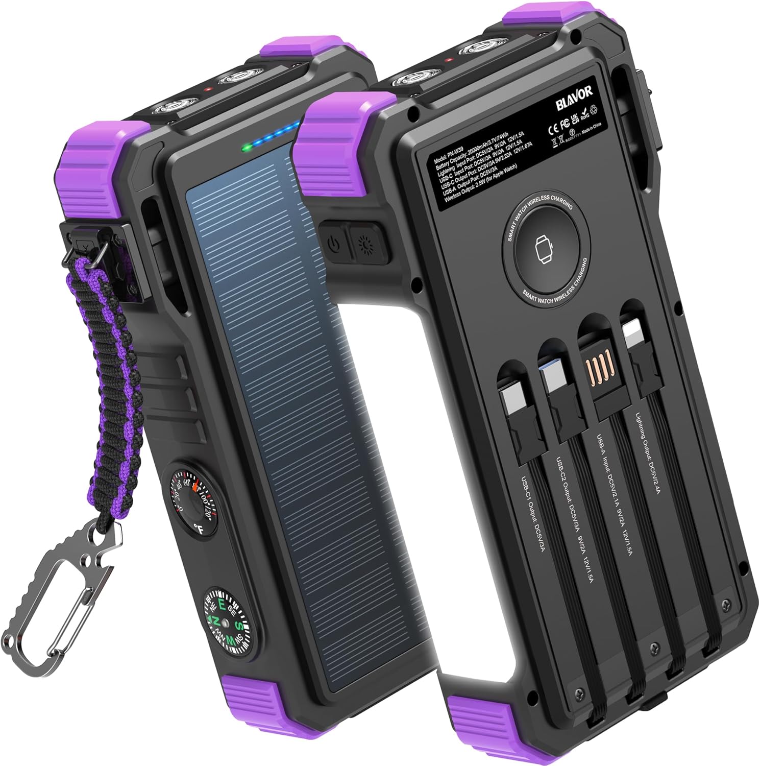 BLAVOR Solar Power Bank 20000mAh: Ultimate Charging Solution