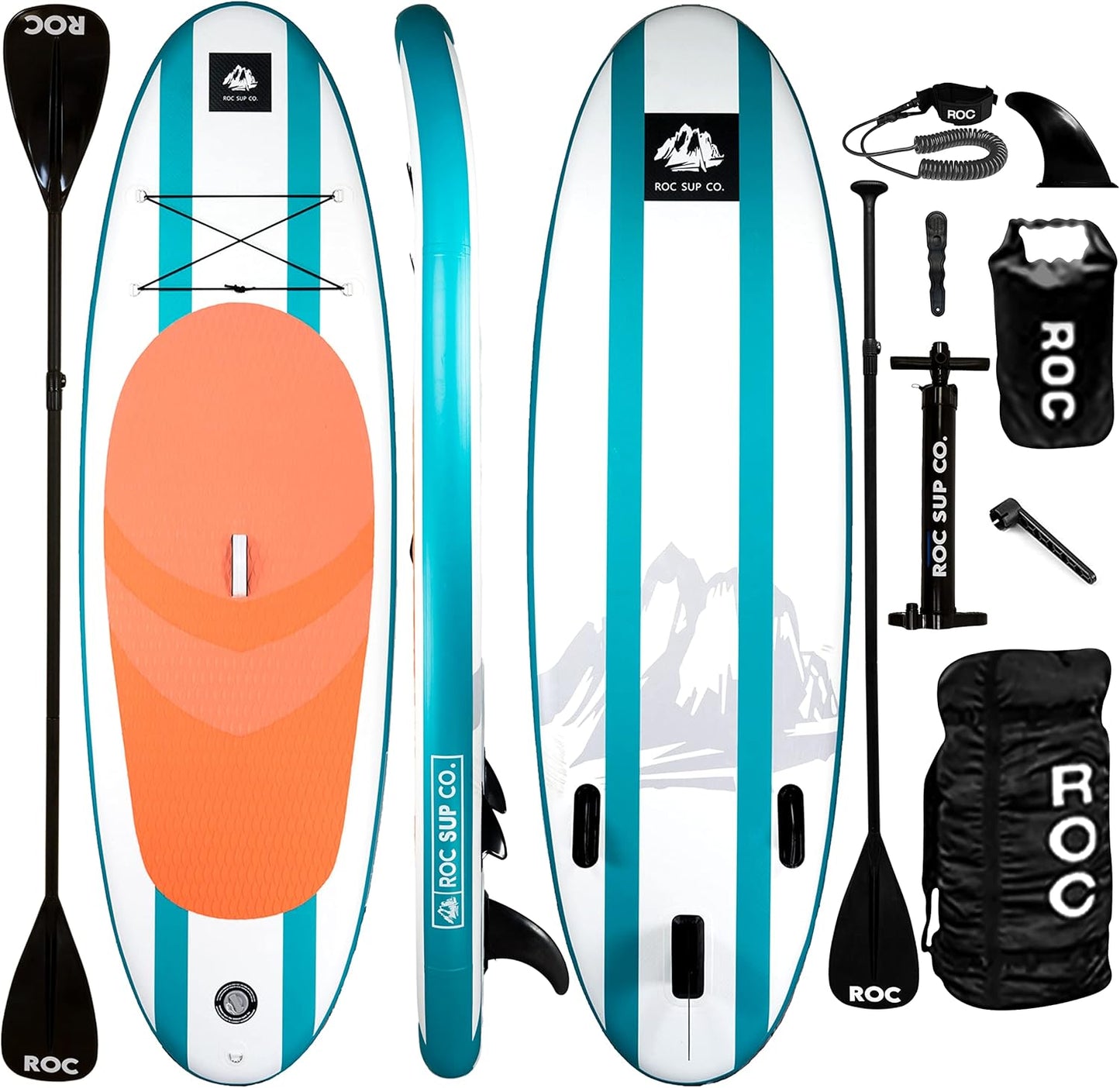 Roc Inflatable Stand Up Paddle Boards for Youth & Adults Fun