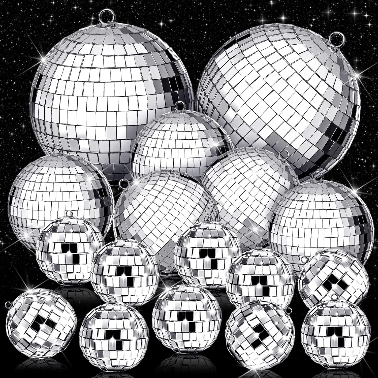 17 Pcs Disco Ball Decorations for Parties and Celebrations