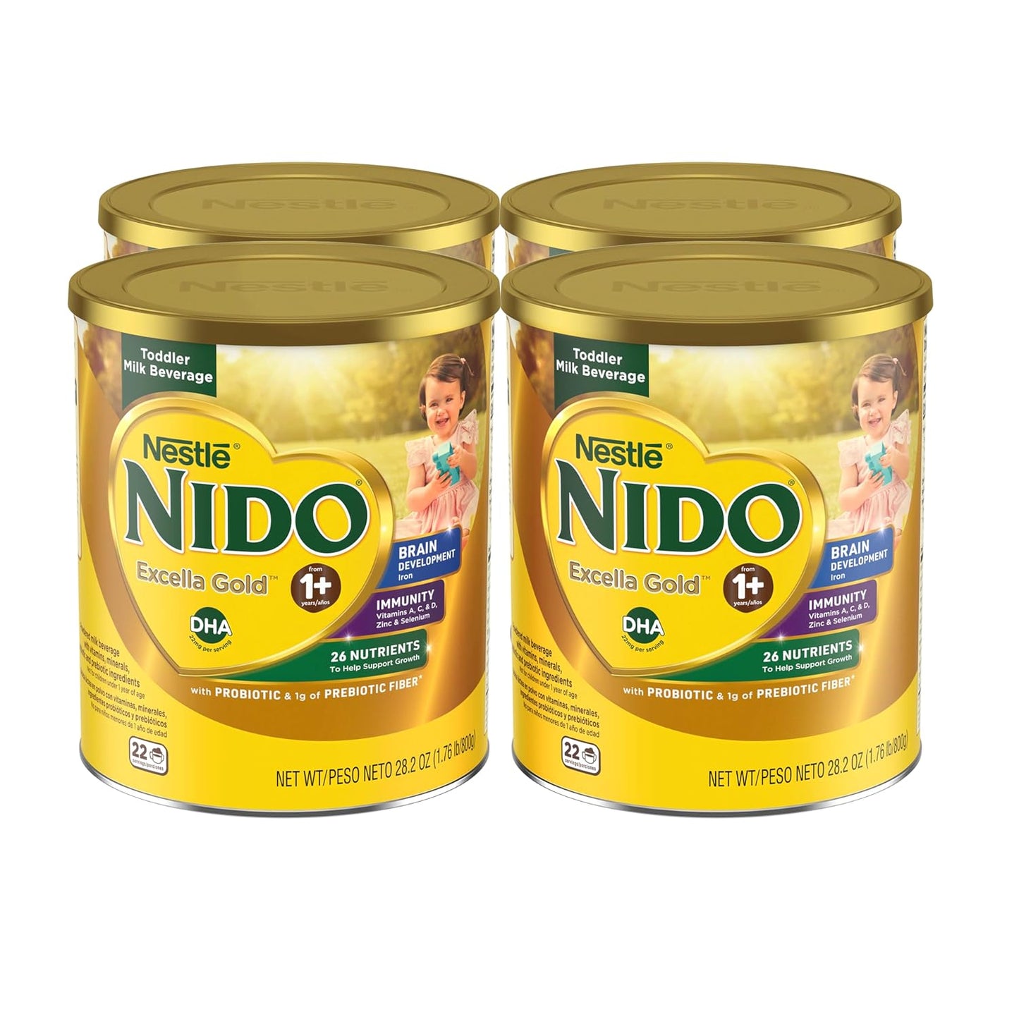 Nido Excella Gold Original Milk Powder 4 Pack for Kids Growth