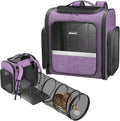 Cat Backpack Carrier with Detachable Play Tunnel - Expandable 2-in-1