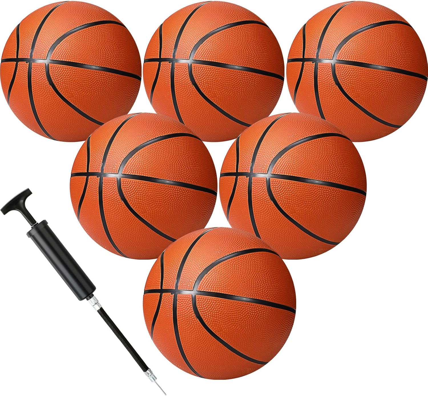 Wettarn 6 Pcs Size 5 Basketballs for Youth Training and Games