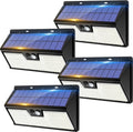4 Pack Solar Lights Outdoor Motion Sensor - Bright Cold White