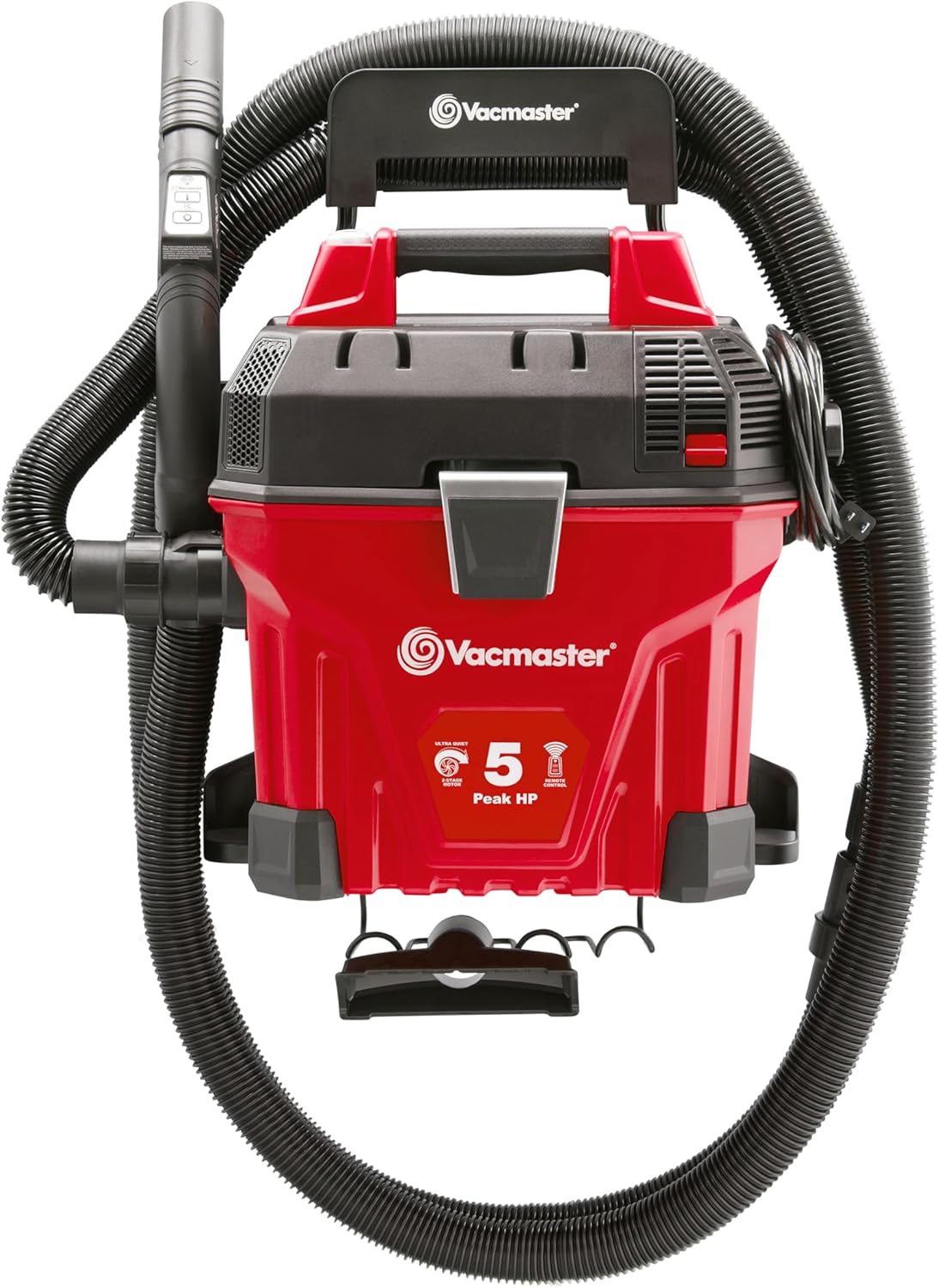 Vacmaster 5-Gallon Wet/Dry Vac with Remote Control and Mounting