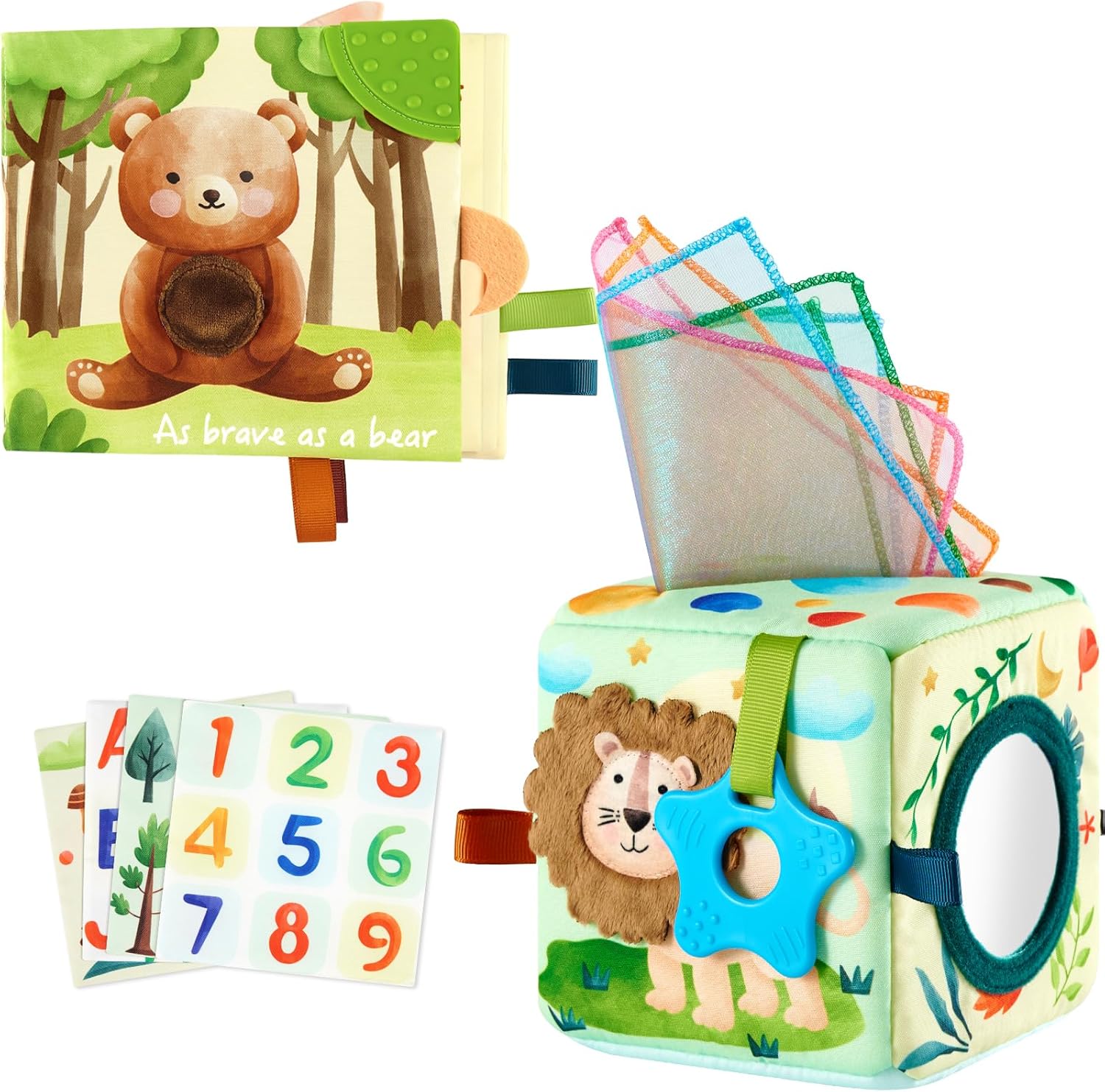 Montessori Crinkle Toy Set for 0-12 Months