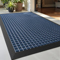 DEXI Front Door Mat 2x3 ft Rubber Entry Doormat - Durable Dirt Trap