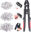 Wire Rope Crimping Tool Up To 2.2mm - Complete 180pc Ferrule Kit
