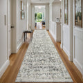 Beige Rug Runners for Hallways Non Slip, Ultra-Thin 2ft 6inx10ft Rug