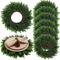Christmas Placemats Set of 6 Round Greenery for Festive Dining