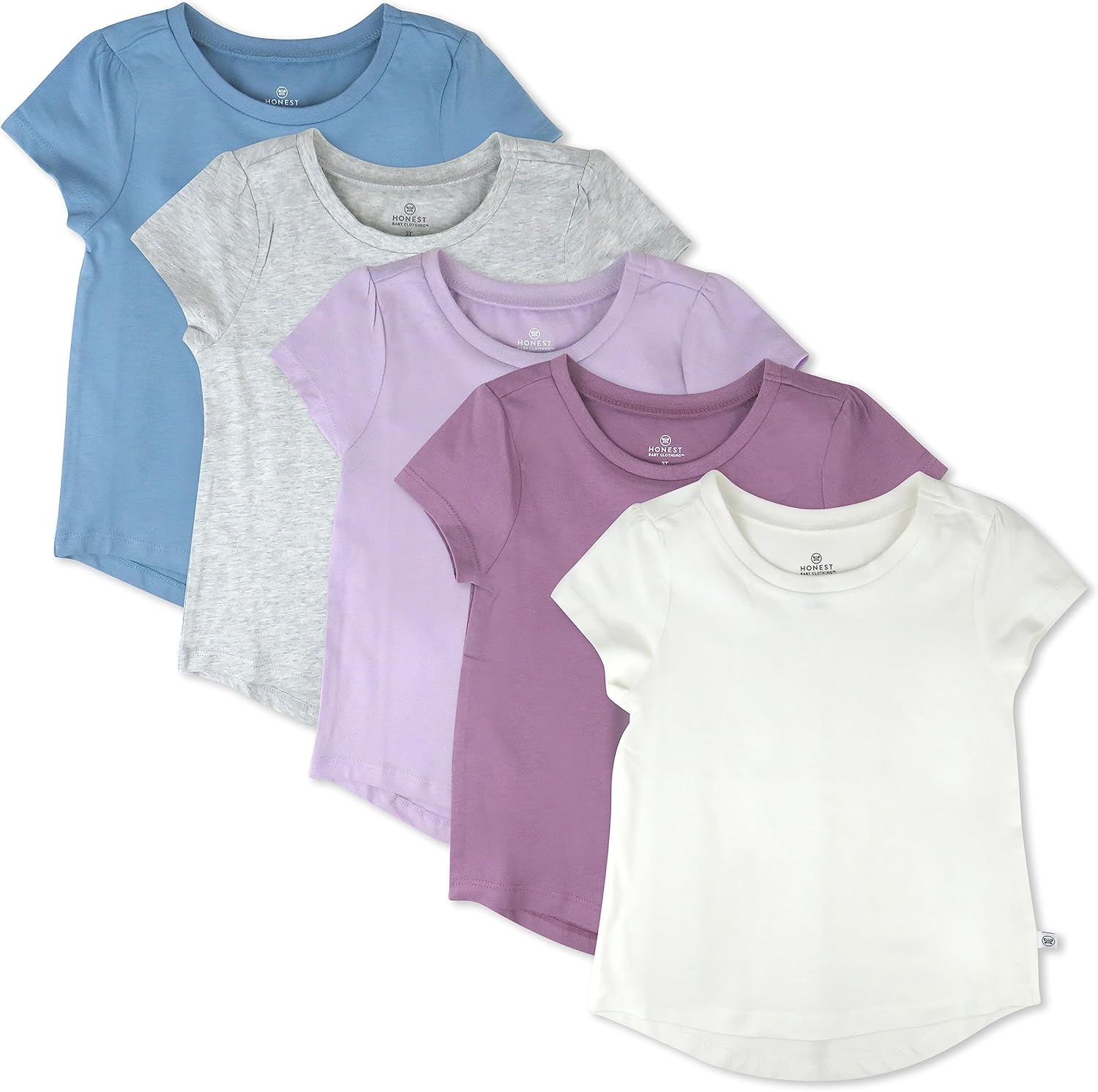 Organic Cotton Puff Sleeve T-Shirts for Baby and Toddler Girls