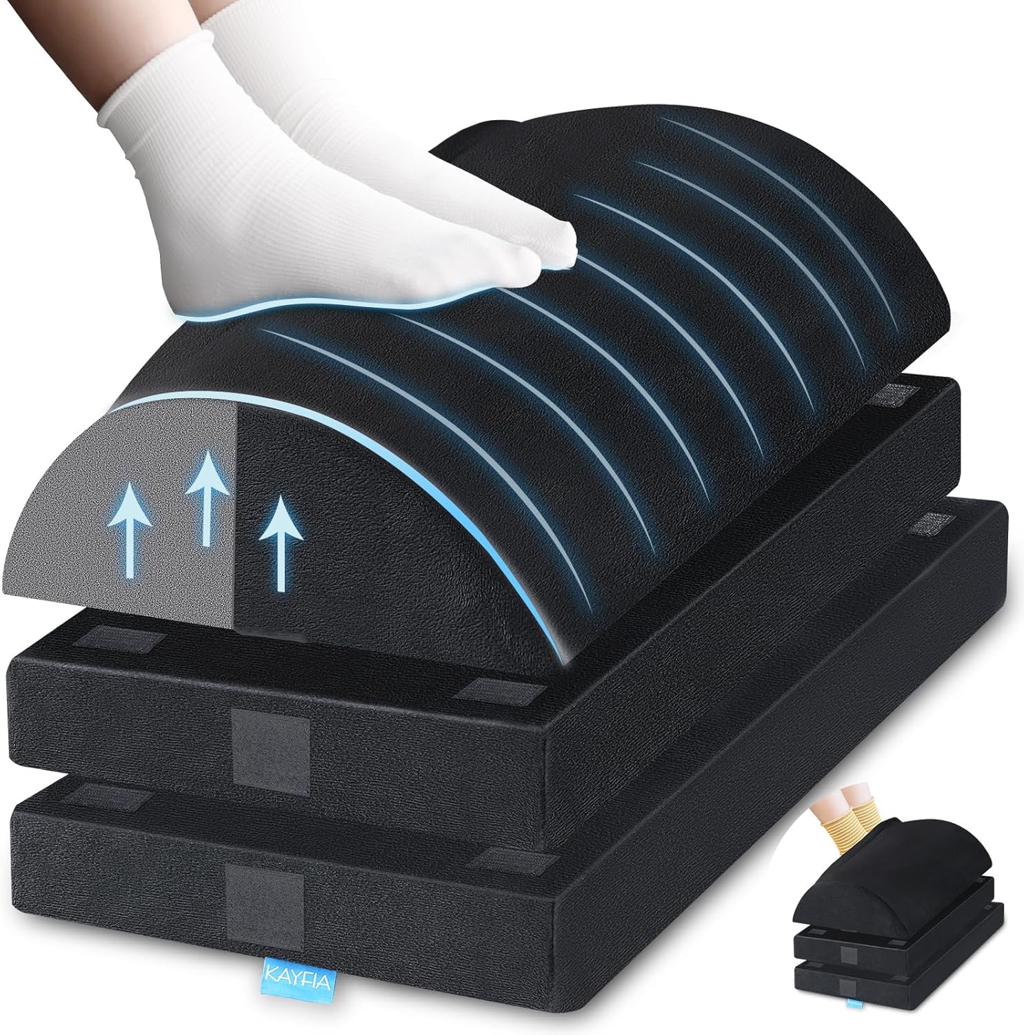 XXL Foot Rest for Under Desk with Adjustable Heights and Comfort